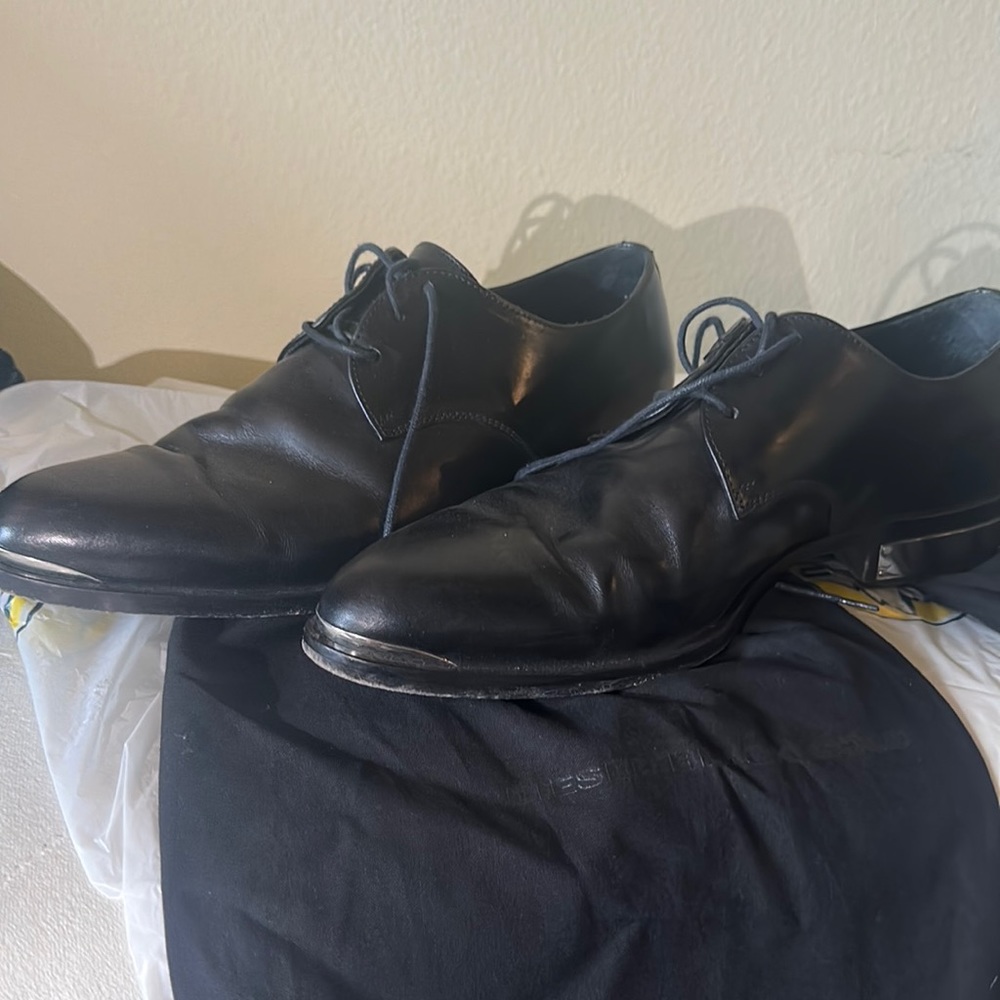 Diesel black gold shoes Italian